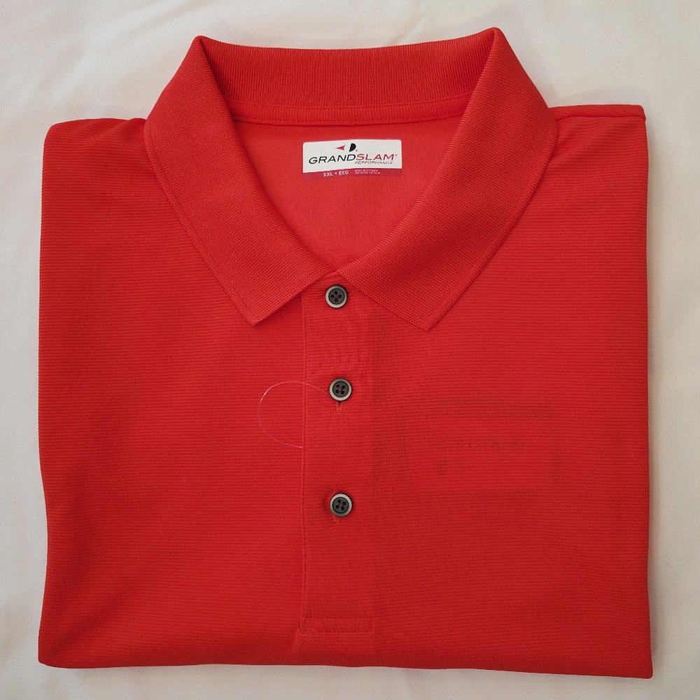 GRAND SLAM PERFORMANCE MEN'S SHORT SLEEVE POLO SHIRT - SIZE XXL